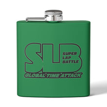 Load image into Gallery viewer, Flask — SLB “Super Lap Battle” 6oz Stainless Steel
