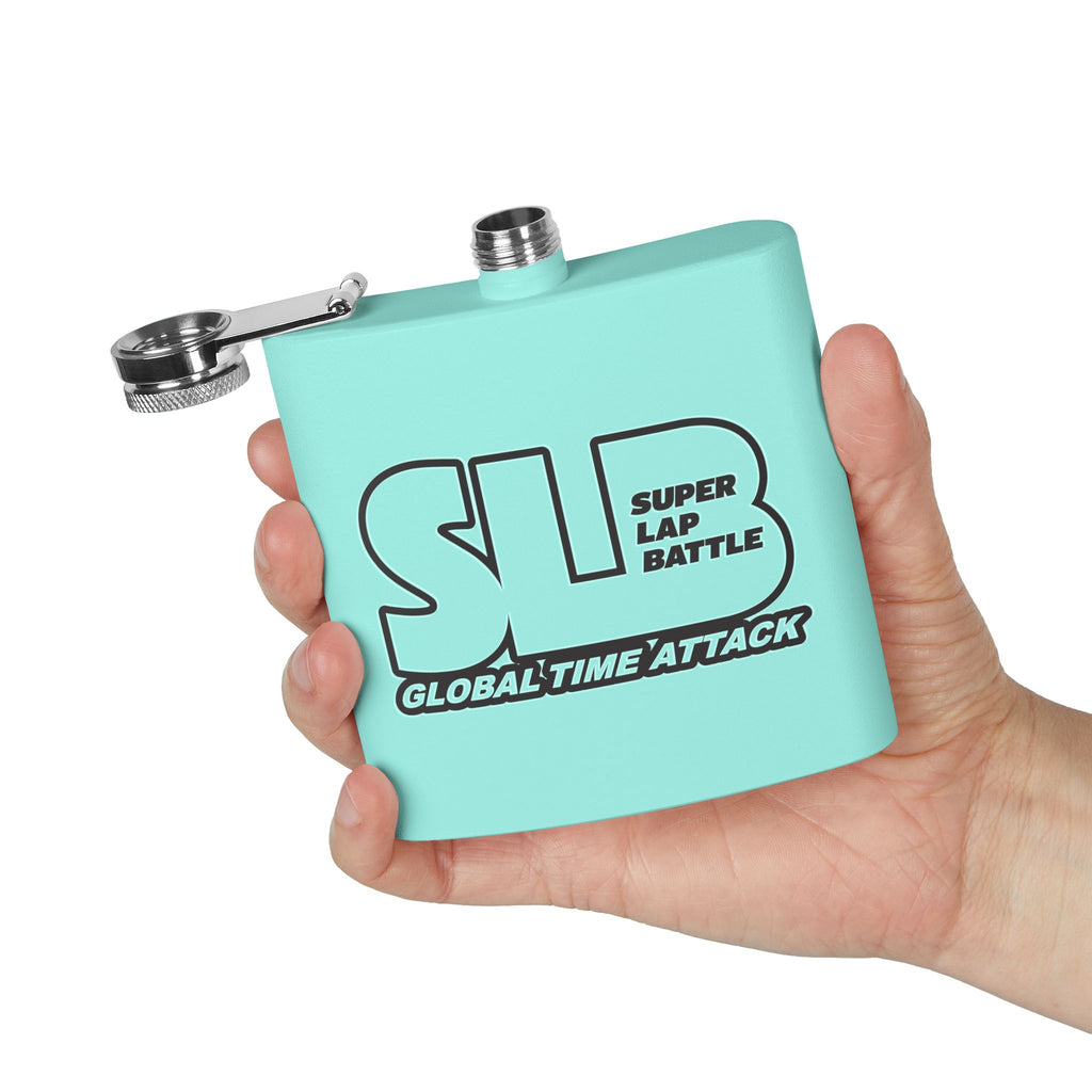 Flask — SLB “Super Lap Battle” 6oz Stainless Steel