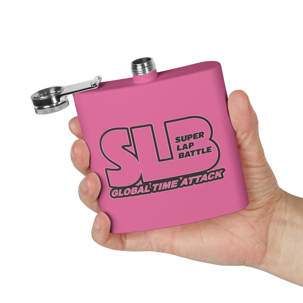 Flask — SLB “Super Lap Battle” 6oz Stainless Steel