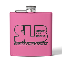 Load image into Gallery viewer, Flask — SLB “Super Lap Battle” 6oz Stainless Steel