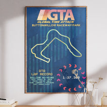 Load image into Gallery viewer, Buttonwillow Record Poster - GTA x Standing Start Co.