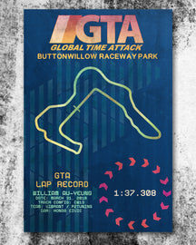 Buttonwillow Record Poster - GTA x Standing Start Co.