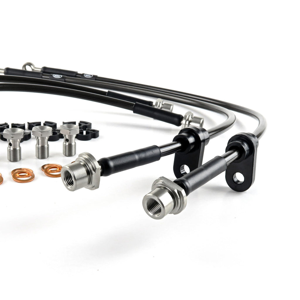 HEL Performance Brake Lines for Suzuki SJ413 Samurai 1.3 Front Reference OEM 5154020151 / 5154020151000 / 5154080150 / 5154080150000 / 5154080151 / 5154080151000 1984-2004, Stainless Steel Braided