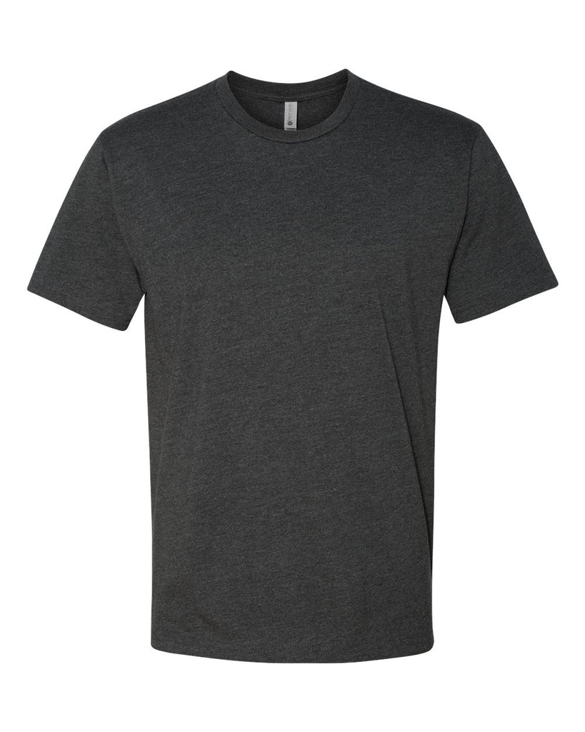 Dark gray t-shirt on a white background