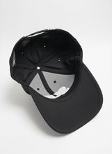 Load image into Gallery viewer, SLB classic black hat with white logo bottom side view 