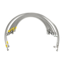 Load image into Gallery viewer, HEL Performance Fuel Injector Lines for Audi Quattro K-JET M12 Injectors / M8 Banjo Fittings 1980-1991, Stainless Steel Braided