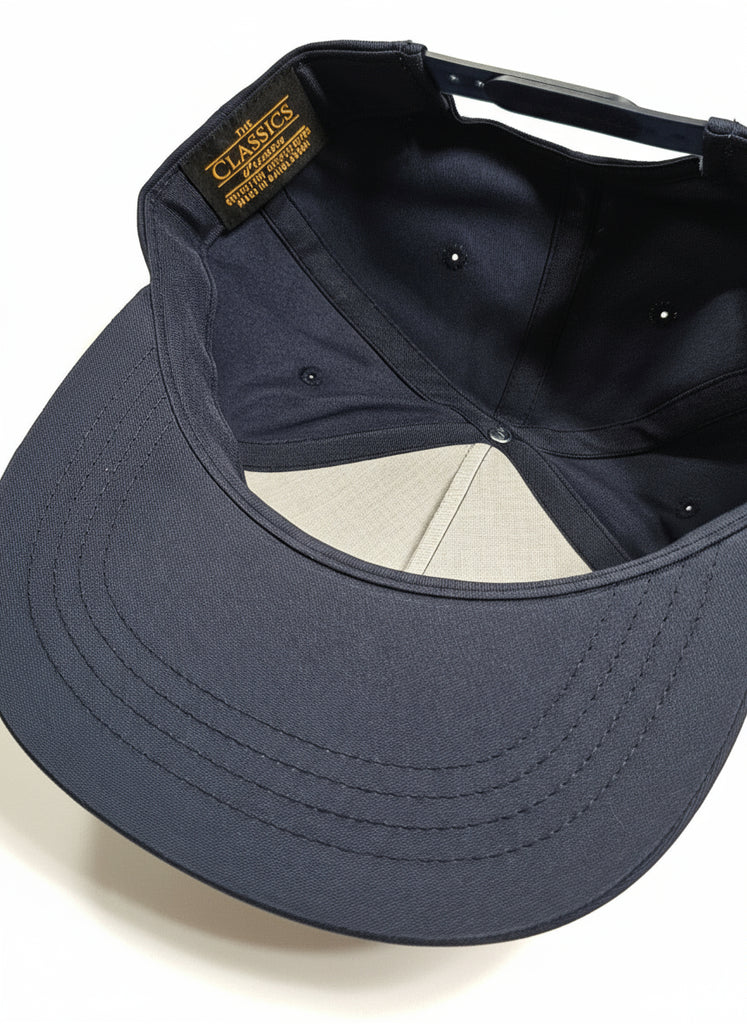 Navy blue cap bottom side 
