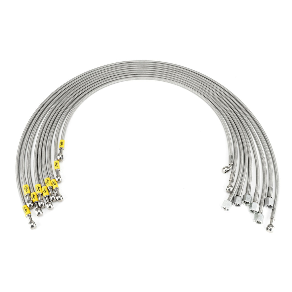 HEL Performance Fuel Injector Lines for Ford Capri 2.8 Right Hand Drive, Stainless Steel Braided
