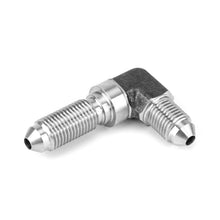Load image into Gallery viewer, AN3 90° Bulkhead Adapter Fitting HEL Stainless Steel