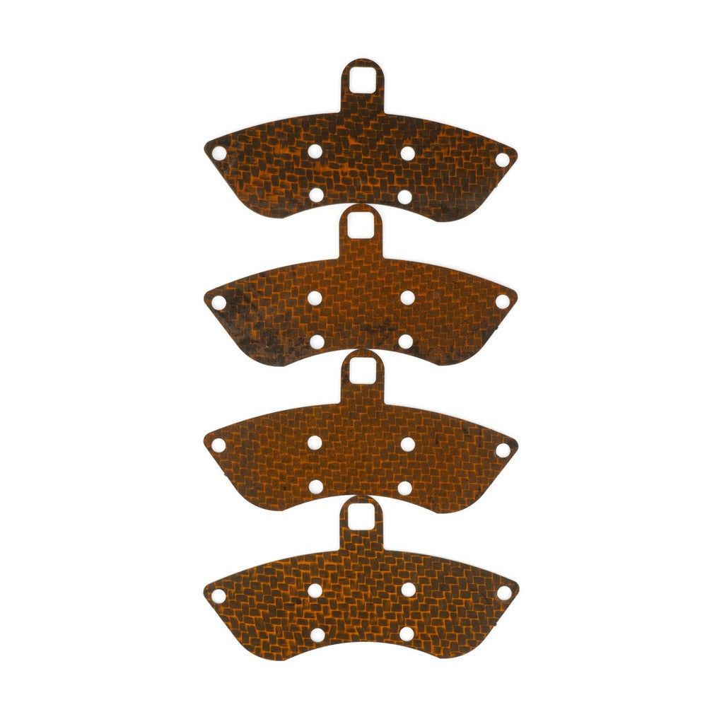 HEL Performance Carbon Fiber Brake Pad Shims for Fiat 695 1.4 Abarth Tributo Ferrari with Brembo calipers 2009-on