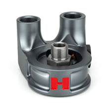 Load image into Gallery viewer, HEL Performance Thermostatic 90 Degree Oil Filter Sandwich Plate