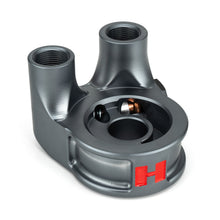 Load image into Gallery viewer, HEL Performance Thermostatic 90 Degree Oil Filter Sandwich Plate