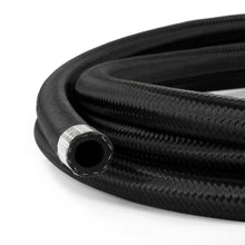 Load image into Gallery viewer, AN8 Rubber Black Nylon Braided Fuel Oil Coolant Hose Line