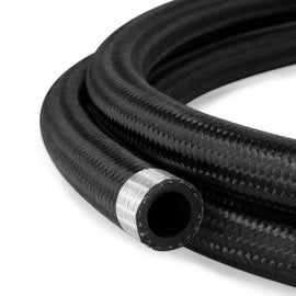 AN10 Rubber Black Nylon Braided Fuel Oil Coolant Hose Line