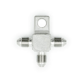 AN3 Male T-Piece Adapter with 7mm Mounting Hole HEL Stainless Steel