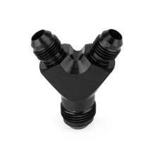 Load image into Gallery viewer, AN6 Male Y-Piece Adapter with AN8 Male on the Leg HEL Aluminium