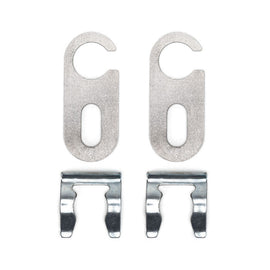 HEL Universal Bolt On or Weld On Brake Line Locator Tabs with Retaining Clips