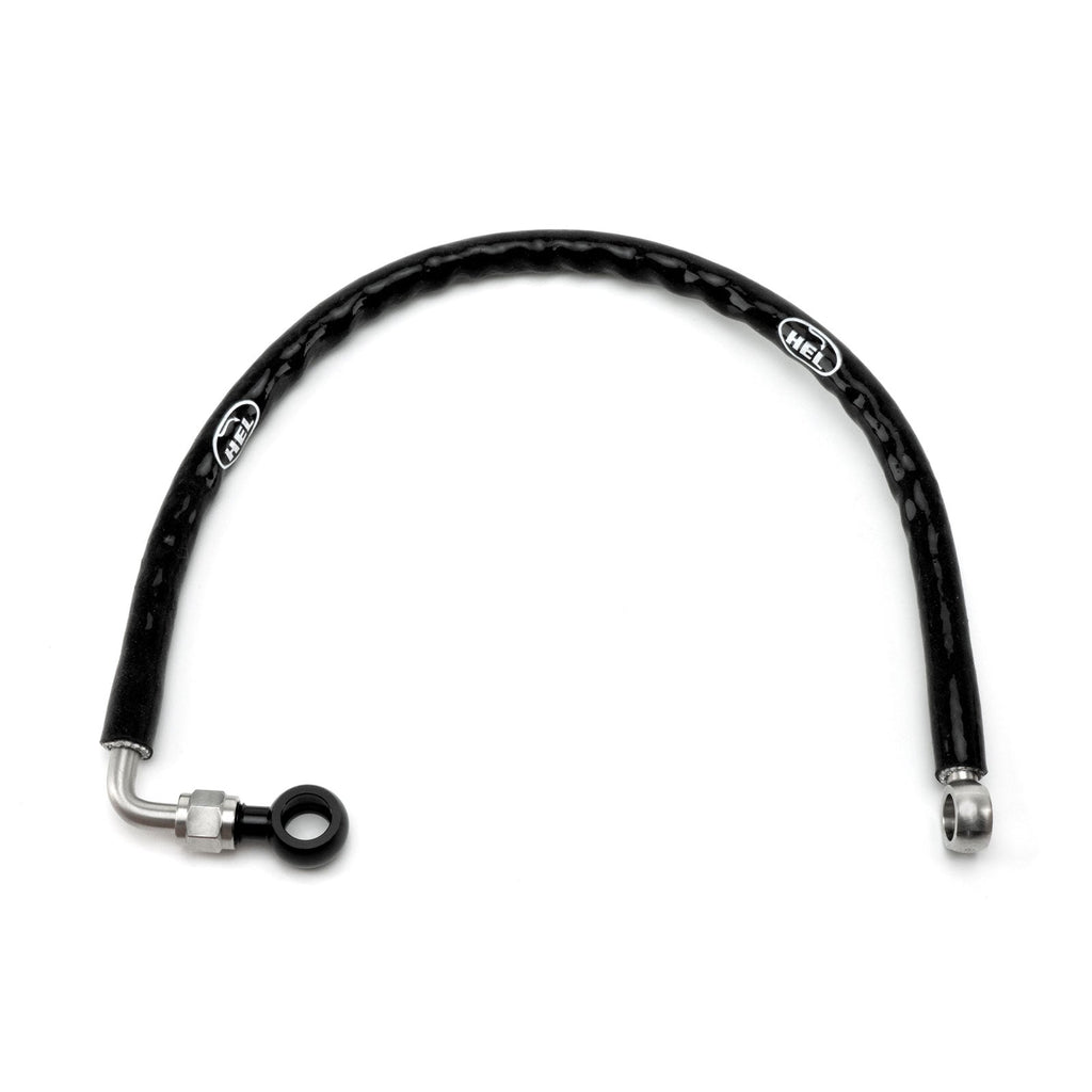 HEL Performance Turbo Oil Feed Line for BMW Mini R55, R56, R57, R58, R59, R60, R61 (Petrol Models Only), Stainless Steel Braided