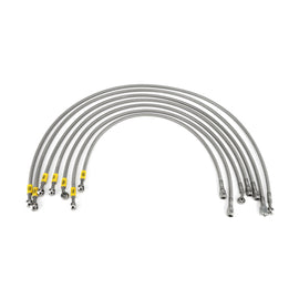 HEL Performance Fuel Injector Lines for Volkswagen Golf MK2 8V (M10 Injectors), Stainless Steel Braided