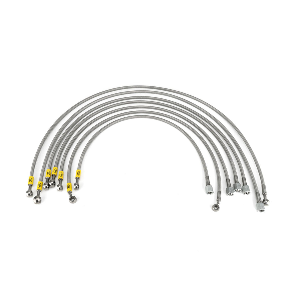 HEL Performance Fuel Injector Lines for Volkswagen Golf MK2 8V (M12 Injectors), Stainless Steel Braided