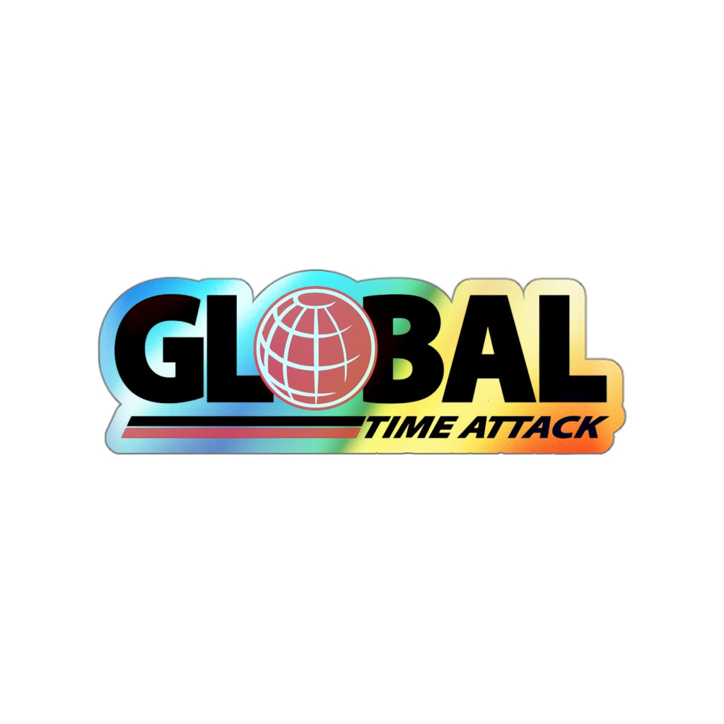 Global Time Attack Holographic Die-Cut Sticker