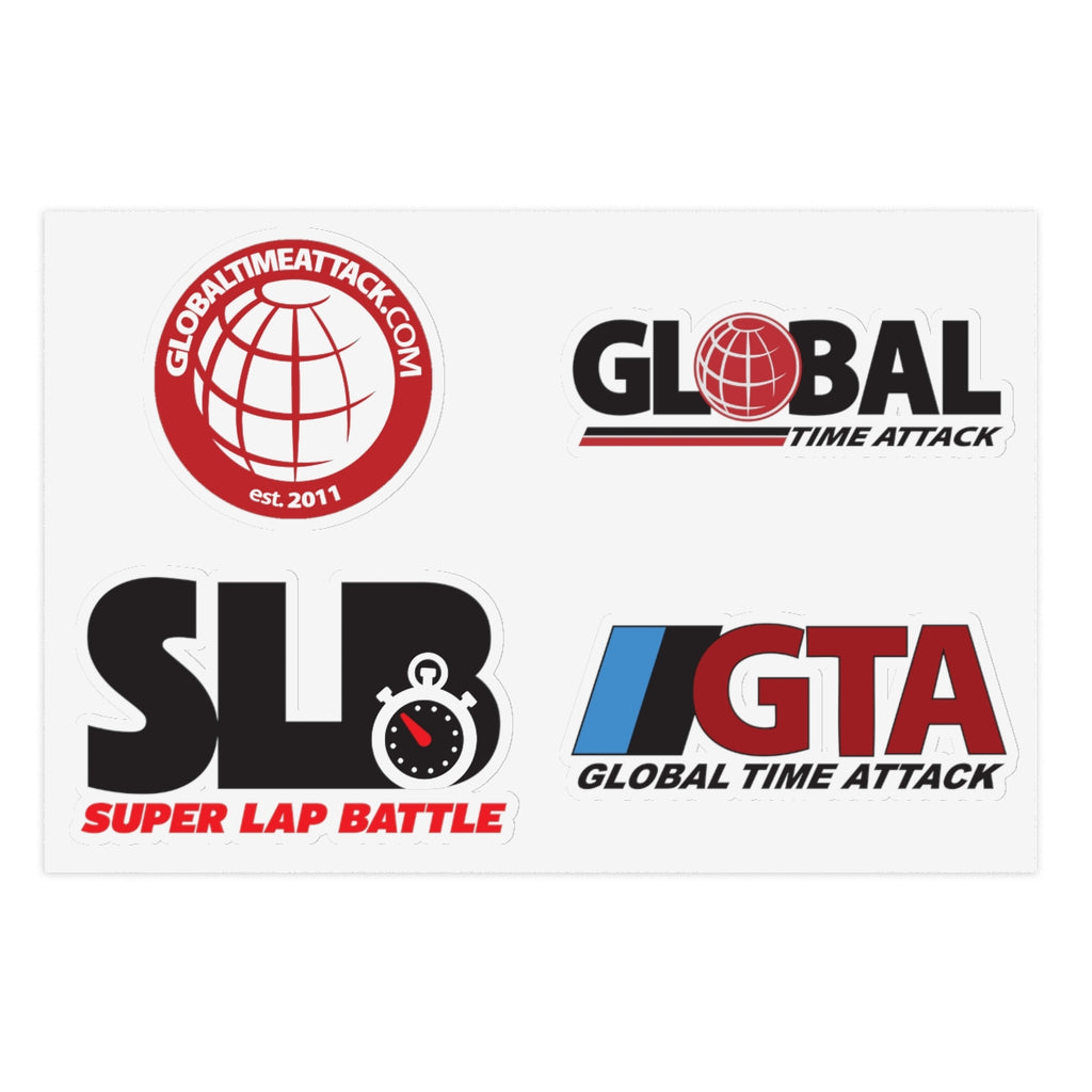 Global Time Attack / Super Lap Battle Sticker Sheets