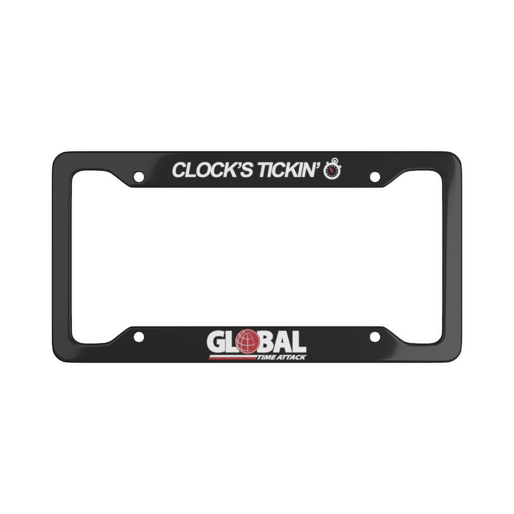 Global Time Attack "Clock's Tickin'" License Plate Frame
