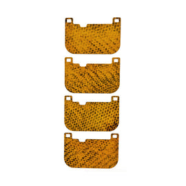 Carbon Fibre Brake Pad Shims for BMW 2 Series F22, F23, F87 all models including M2, M235i and M240i with Brembo 4 piston calipers 2012-on