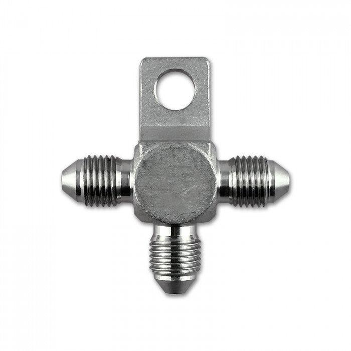 HEL Performance Stainless Steel -3AN T-Fitting with Mounting Tab