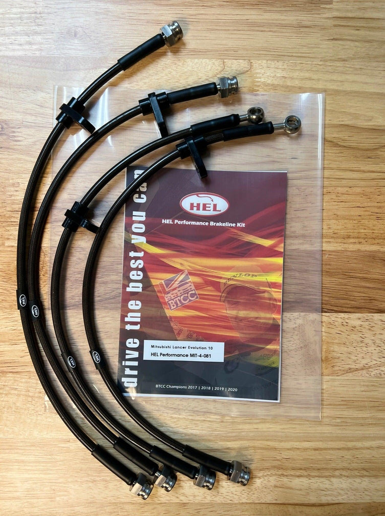 HEL Performance Braided Brake Lines for Mitsubishi Lancer Evolution X - Attacking the Clock Racing